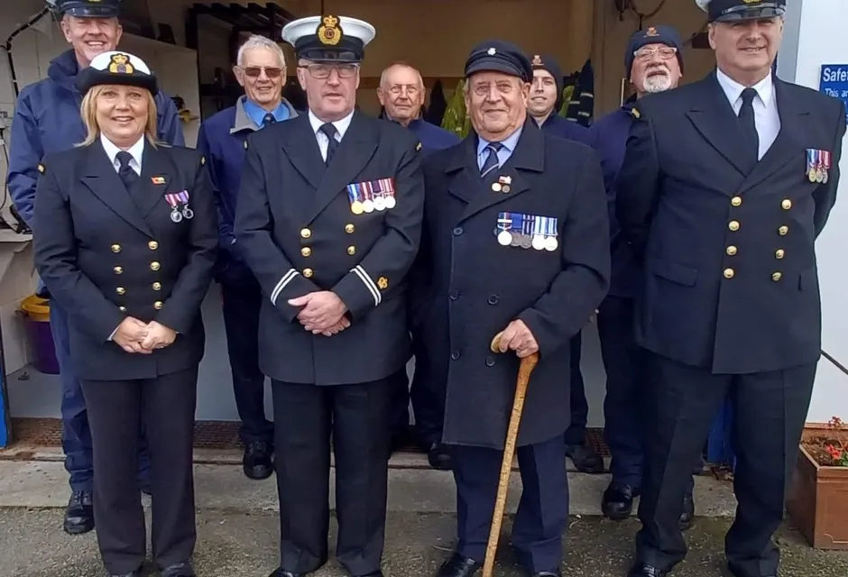 Guests at the MRCC Holyhead CG200 Event – CROs from Holyhead, Cemaes, Porthdinllaen, and retired Ops Room staff Image credit: Brendan Maguire