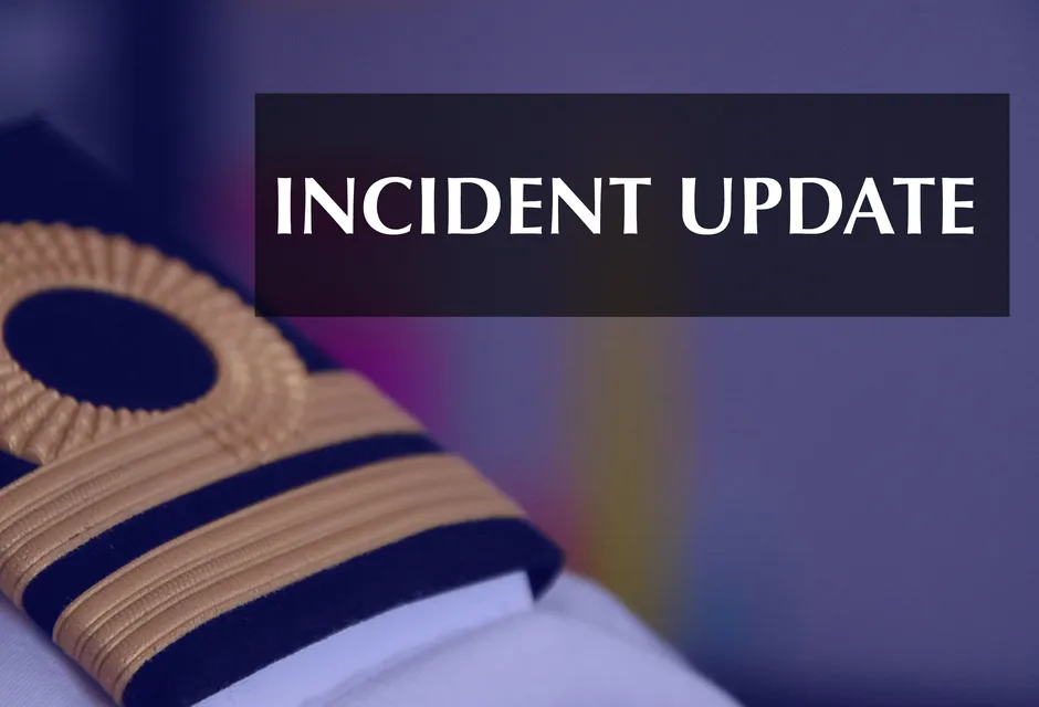Incident update stock image