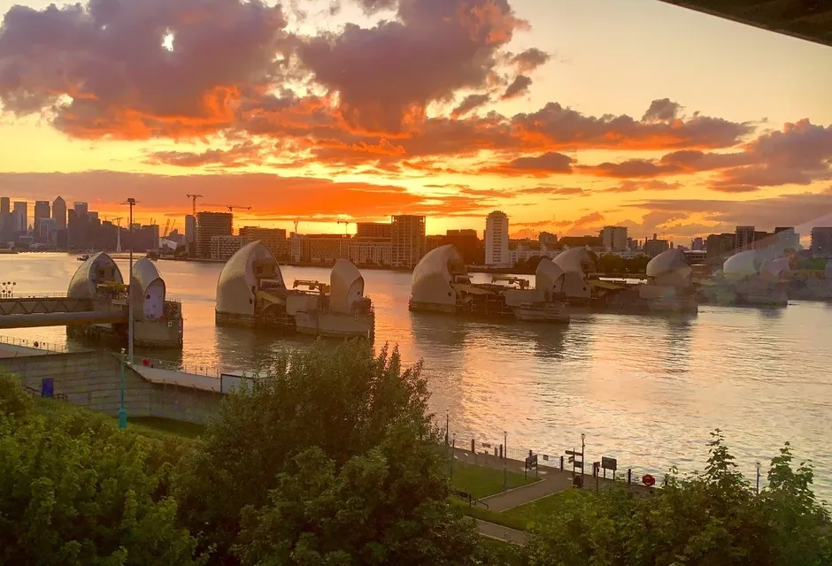 The Thames Barrier as seen from London MRSC