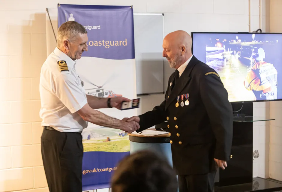Newhaven, Shoreham and Birling Gap Coastguard Rescue Teams awards presentation