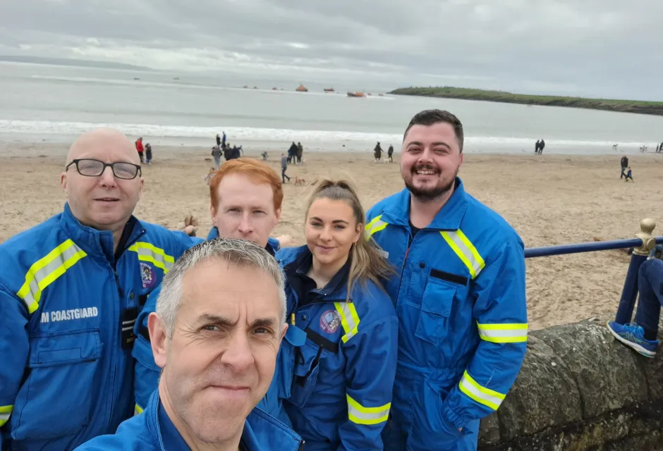 Members of the Barry Coastguard Rescue Team 