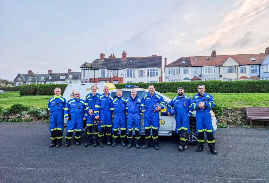 Hornsea Coastguard rescue team 