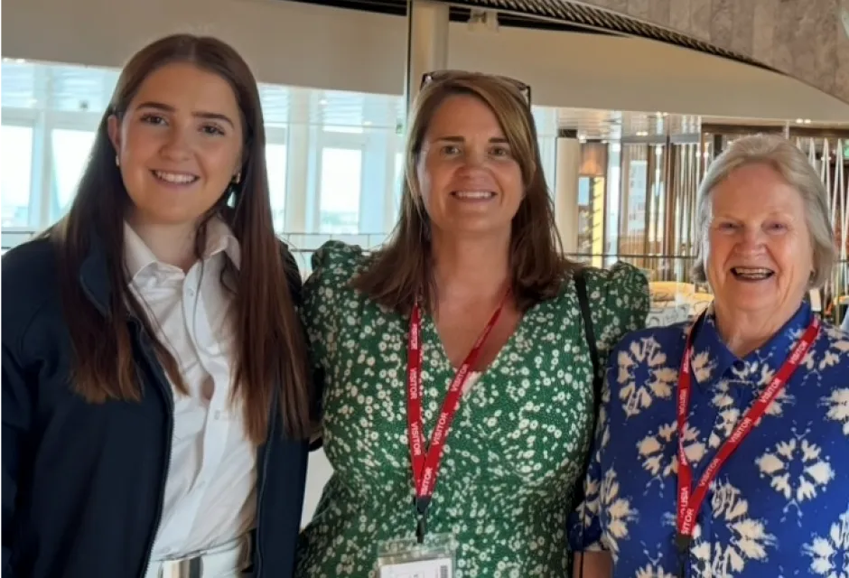 From left are Emily, Nicola and Barbara Pearson