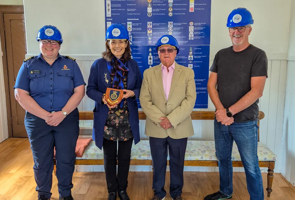 HM Coastguard visits new Lockerbie museum 